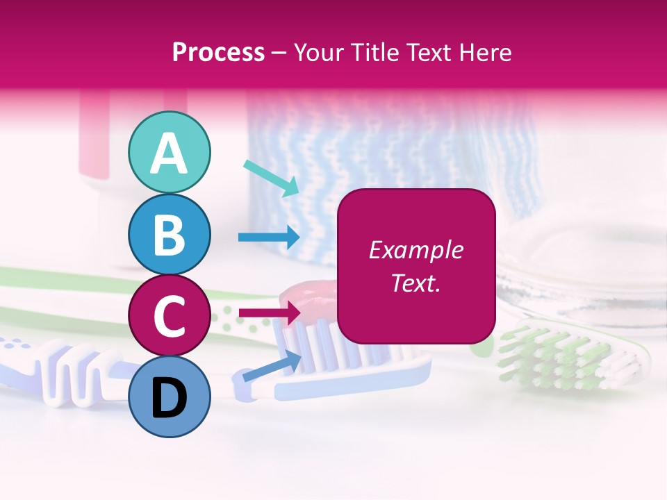 A Couple Of Toothbrushes Sitting On Top Of A Table PowerPoint Template