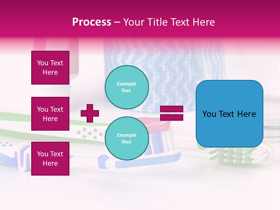 A Couple Of Toothbrushes Sitting On Top Of A Table PowerPoint Template