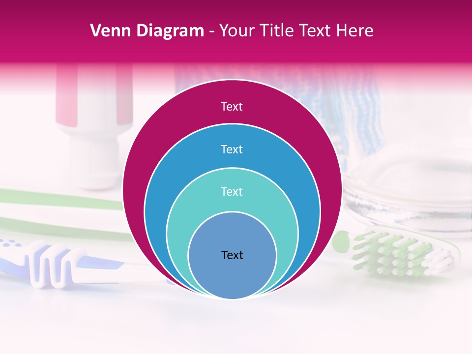A Couple Of Toothbrushes Sitting On Top Of A Table PowerPoint Template