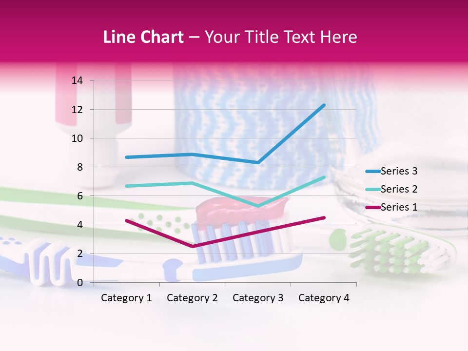 A Couple Of Toothbrushes Sitting On Top Of A Table PowerPoint Template