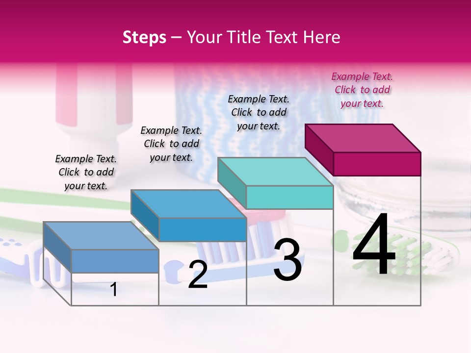 A Couple Of Toothbrushes Sitting On Top Of A Table PowerPoint Template