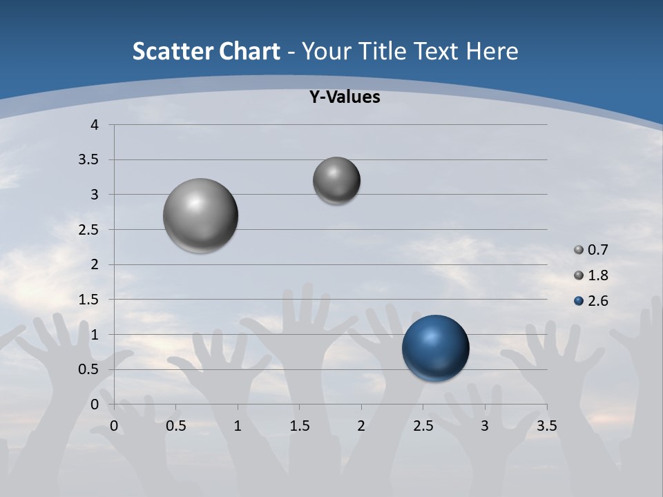 A Group Of People Raising Their Hands In The Air PowerPoint Template