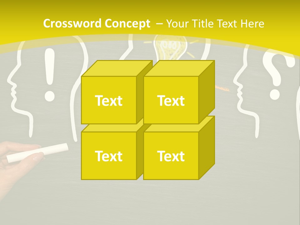 A Person Drawing A Light Bulb On A Blackboard PowerPoint Template
