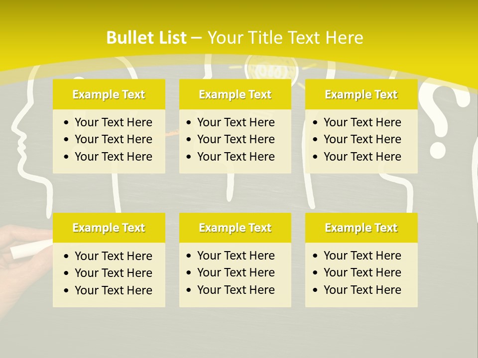 A Person Drawing A Light Bulb On A Blackboard PowerPoint Template