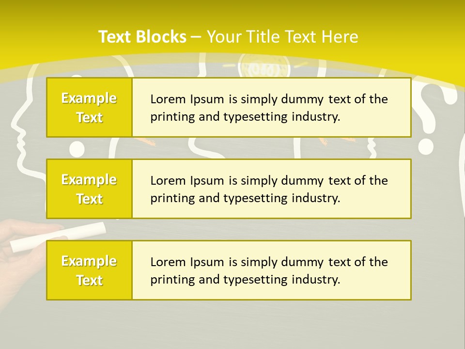 A Person Drawing A Light Bulb On A Blackboard PowerPoint Template
