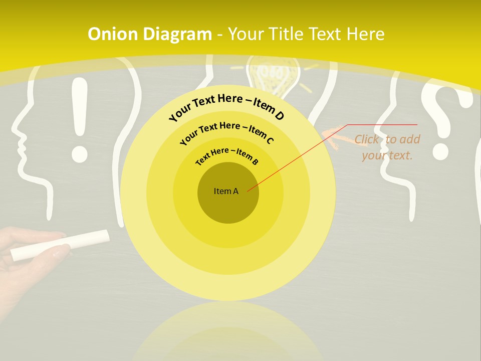 A Person Drawing A Light Bulb On A Blackboard PowerPoint Template