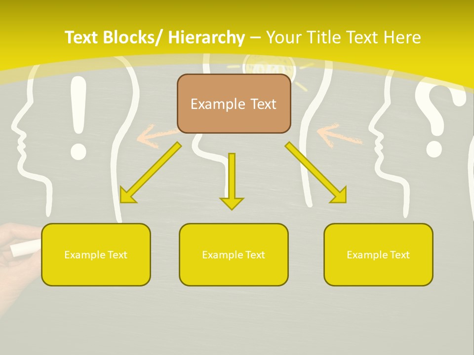 A Person Drawing A Light Bulb On A Blackboard PowerPoint Template