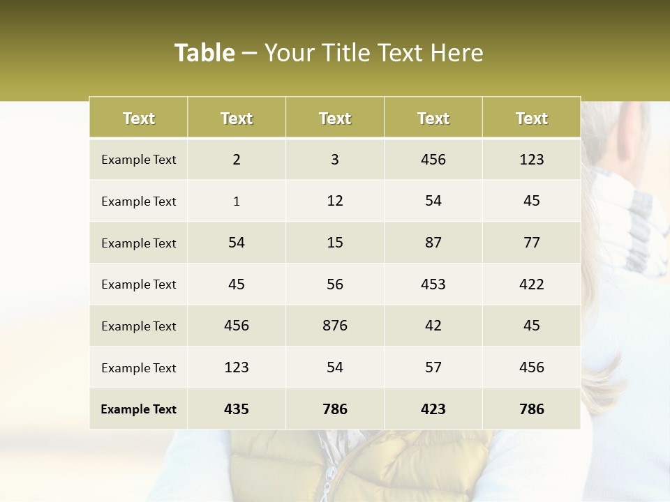 A Woman With A Yellow Vest Is Smiling PowerPoint Template