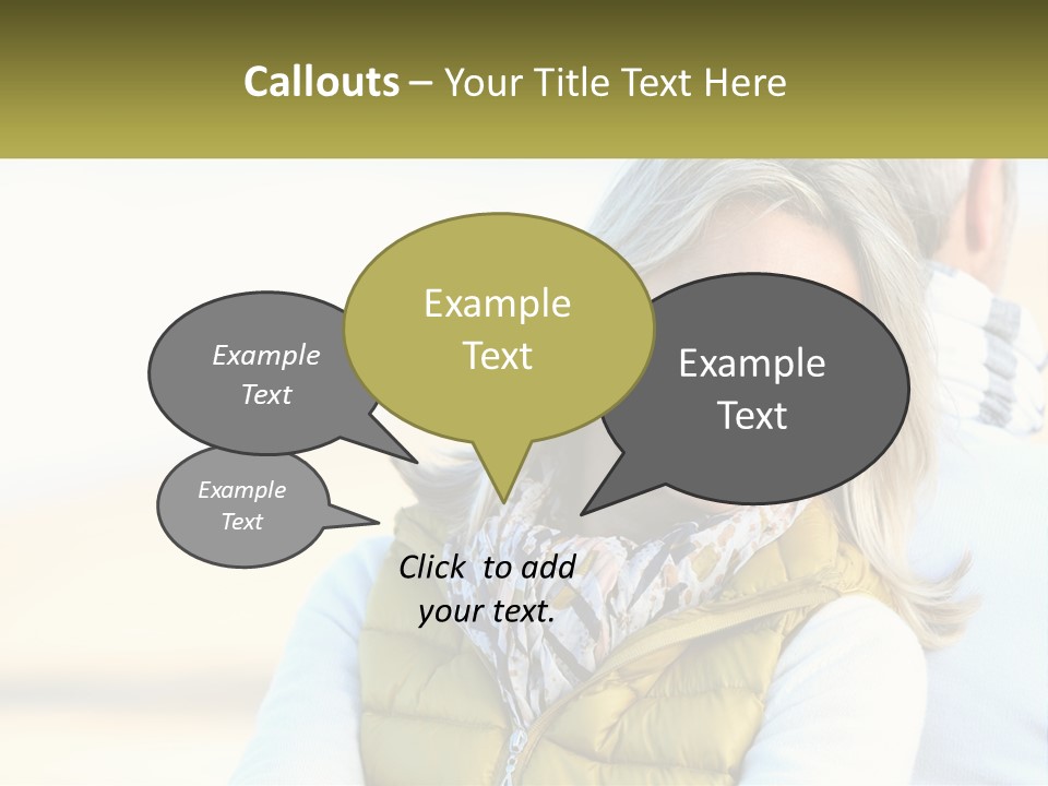 A Woman With A Yellow Vest Is Smiling PowerPoint Template