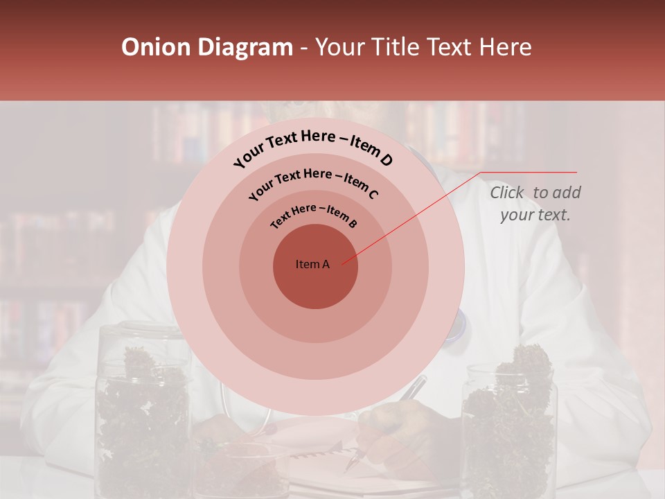 A Man In A Lab Coat Writing On A Piece Of Paper PowerPoint Template