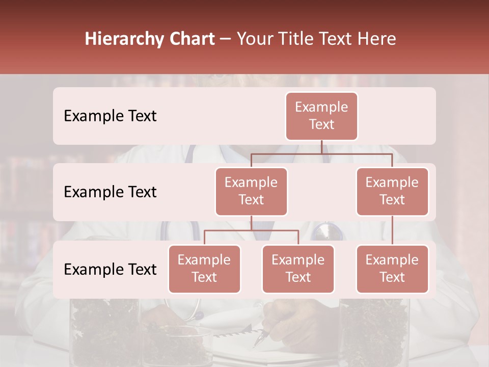 A Man In A Lab Coat Writing On A Piece Of Paper PowerPoint Template