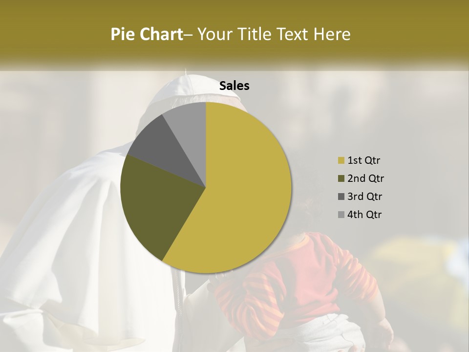 A Man Kissing A Small Child In Front Of A Building PowerPoint Template