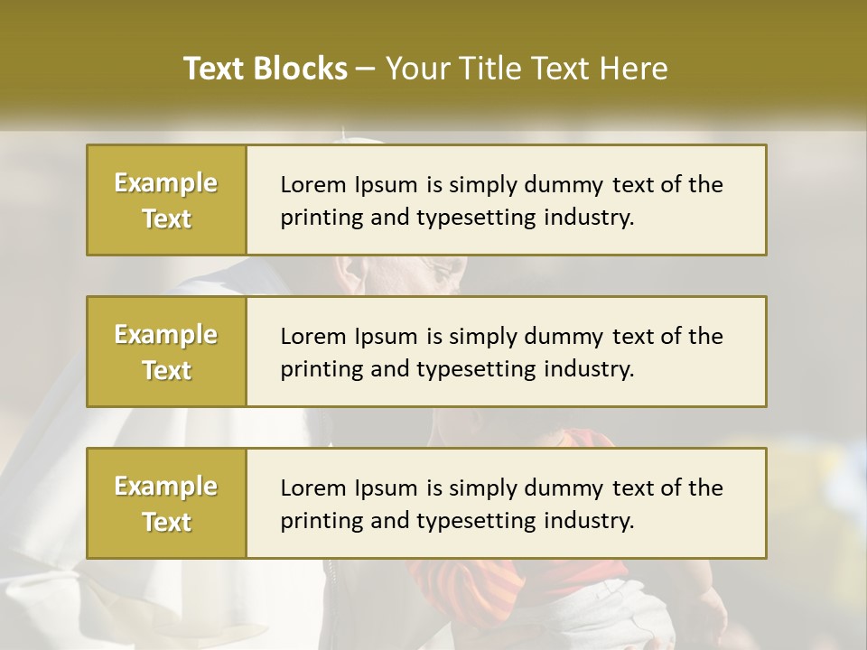 A Man Kissing A Small Child In Front Of A Building PowerPoint Template