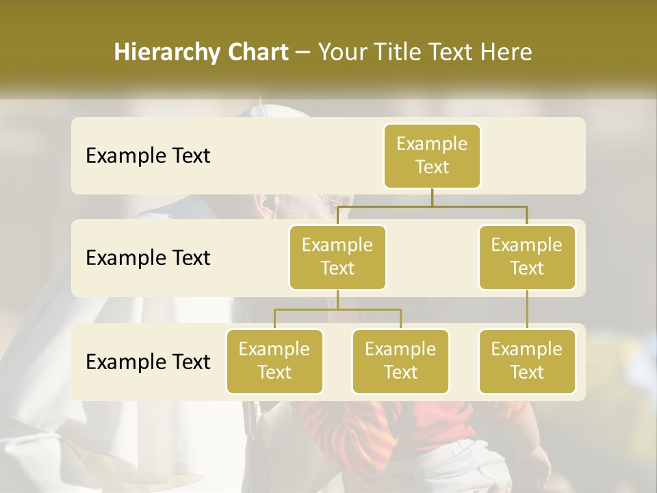 A Man Kissing A Small Child In Front Of A Building PowerPoint Template