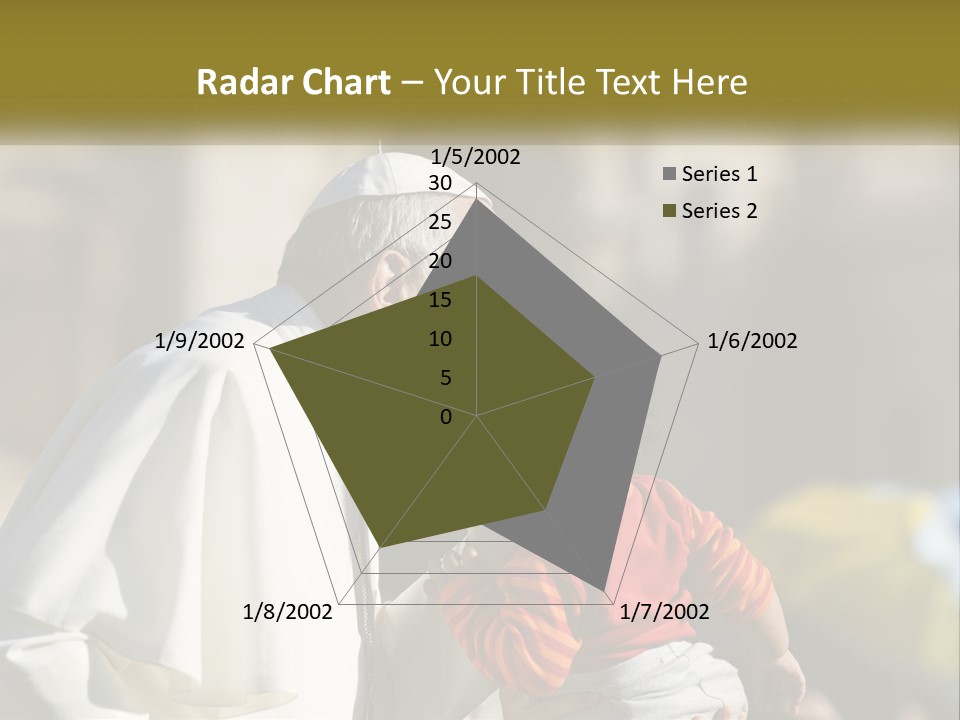 A Man Kissing A Small Child In Front Of A Building PowerPoint Template