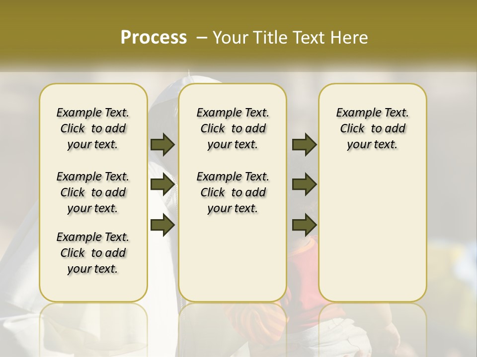 A Man Kissing A Small Child In Front Of A Building PowerPoint Template