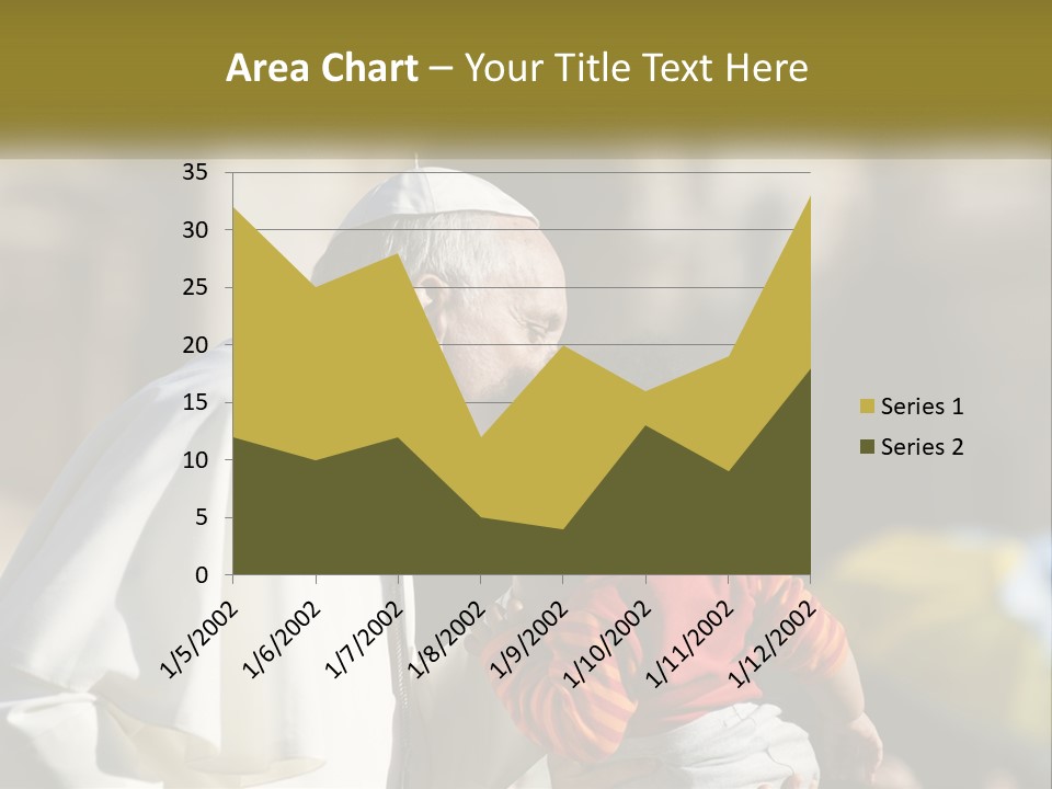 A Man Kissing A Small Child In Front Of A Building PowerPoint Template