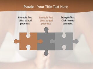 A Woman Sitting In A Yoga Position With Her Hands Together PowerPoint Template