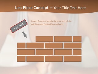 A Woman Sitting In A Yoga Position With Her Hands Together PowerPoint Template