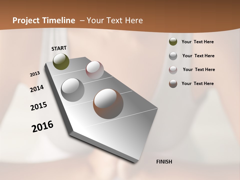 A Woman Sitting In A Yoga Position With Her Hands Together PowerPoint Template