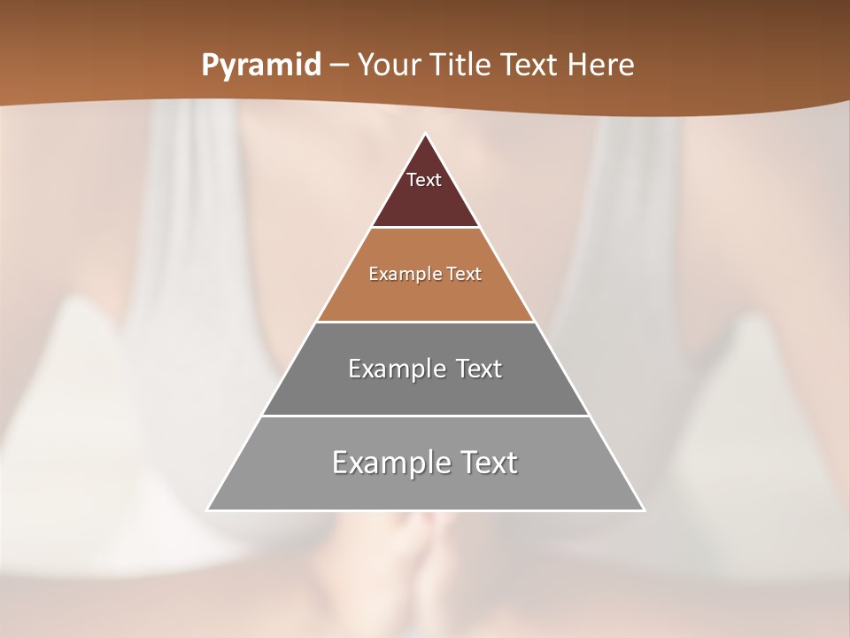 A Woman Sitting In A Yoga Position With Her Hands Together PowerPoint Template