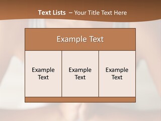 A Woman Sitting In A Yoga Position With Her Hands Together PowerPoint Template