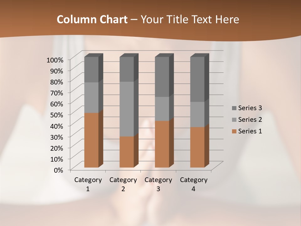 A Woman Sitting In A Yoga Position With Her Hands Together PowerPoint Template