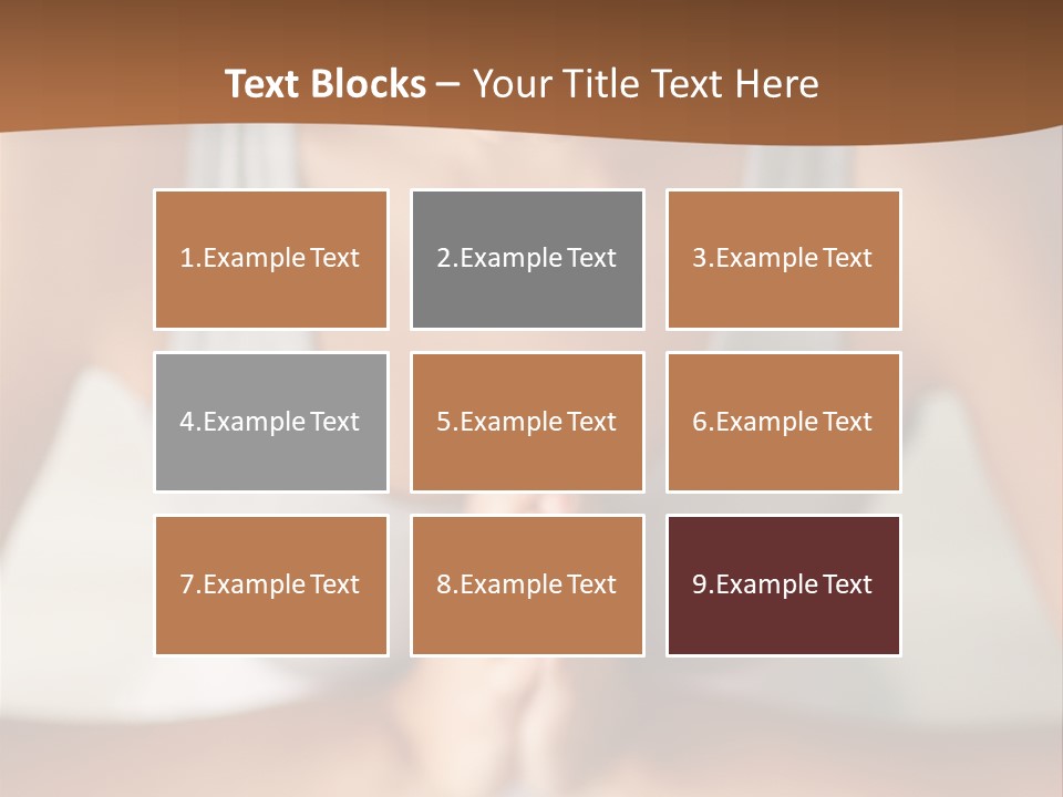 A Woman Sitting In A Yoga Position With Her Hands Together PowerPoint Template