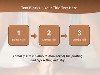 A Woman Sitting In A Yoga Position With Her Hands Together PowerPoint Template