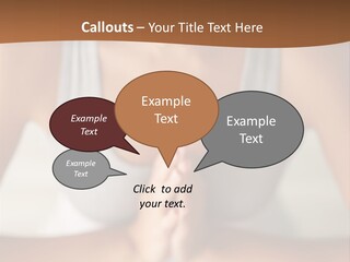 A Woman Sitting In A Yoga Position With Her Hands Together PowerPoint Template