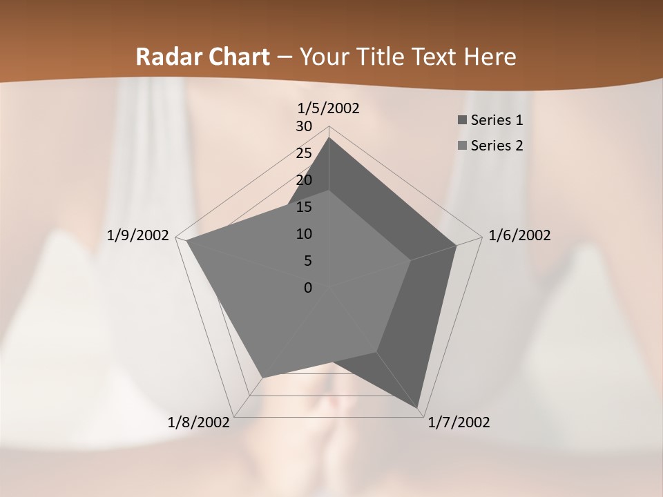 A Woman Sitting In A Yoga Position With Her Hands Together PowerPoint Template
