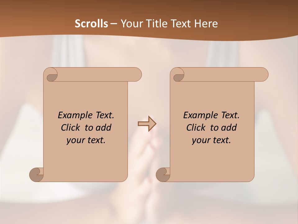 A Woman Sitting In A Yoga Position With Her Hands Together PowerPoint Template