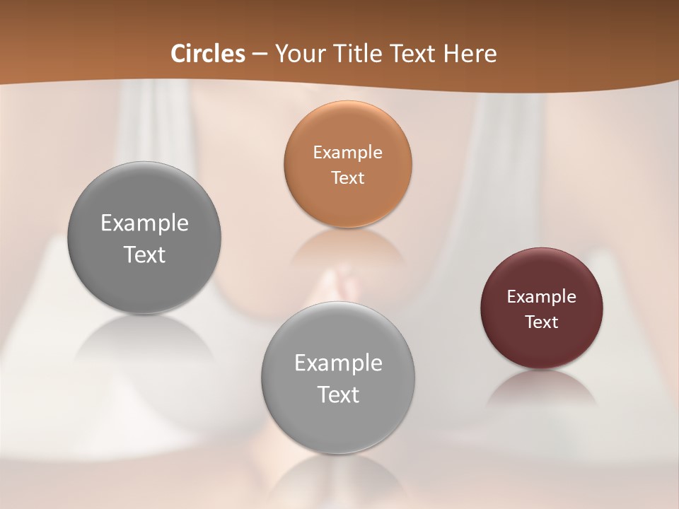 A Woman Sitting In A Yoga Position With Her Hands Together PowerPoint Template
