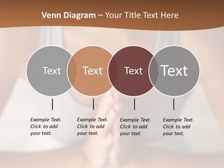A Woman Sitting In A Yoga Position With Her Hands Together PowerPoint Template