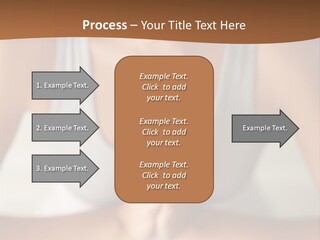 A Woman Sitting In A Yoga Position With Her Hands Together PowerPoint Template