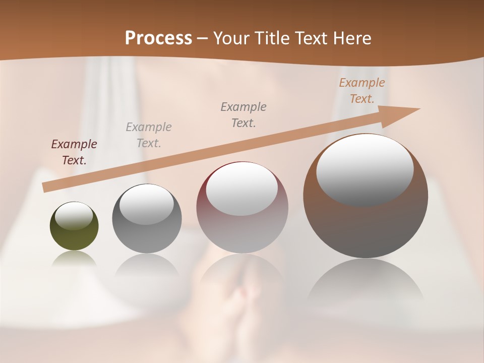 A Woman Sitting In A Yoga Position With Her Hands Together PowerPoint Template