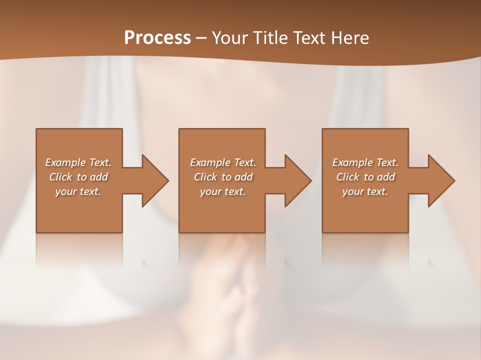 A Woman Sitting In A Yoga Position With Her Hands Together PowerPoint Template