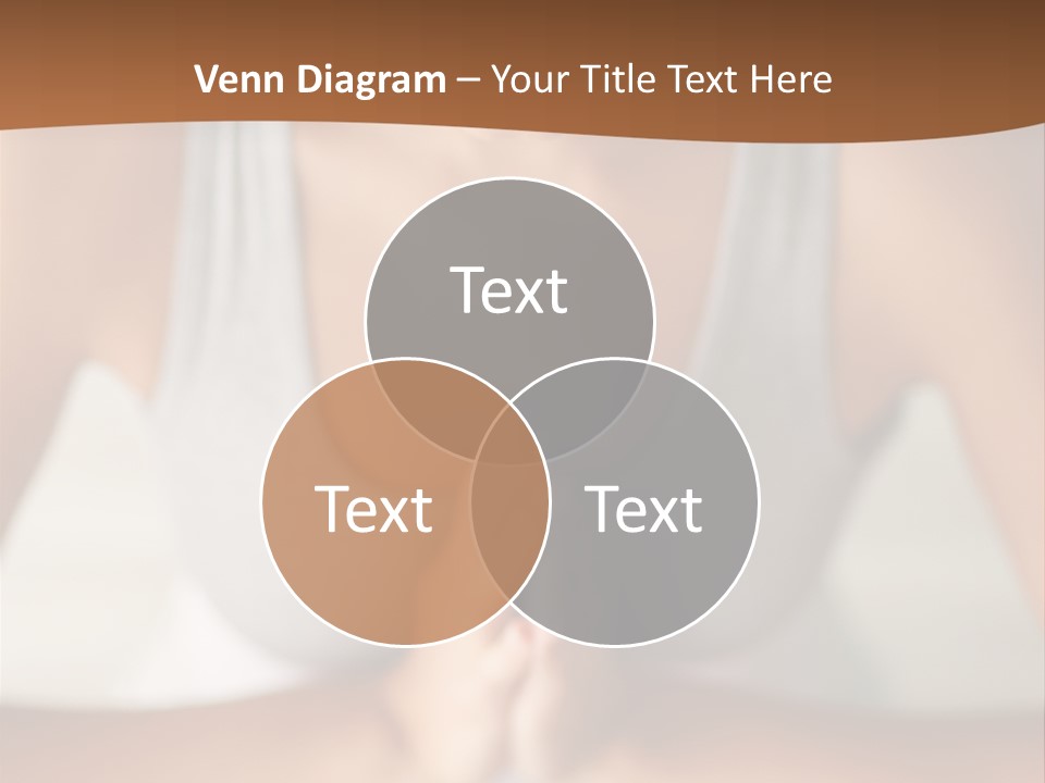 A Woman Sitting In A Yoga Position With Her Hands Together PowerPoint Template