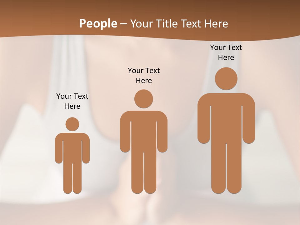 A Woman Sitting In A Yoga Position With Her Hands Together PowerPoint Template