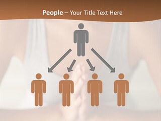 A Woman Sitting In A Yoga Position With Her Hands Together PowerPoint Template