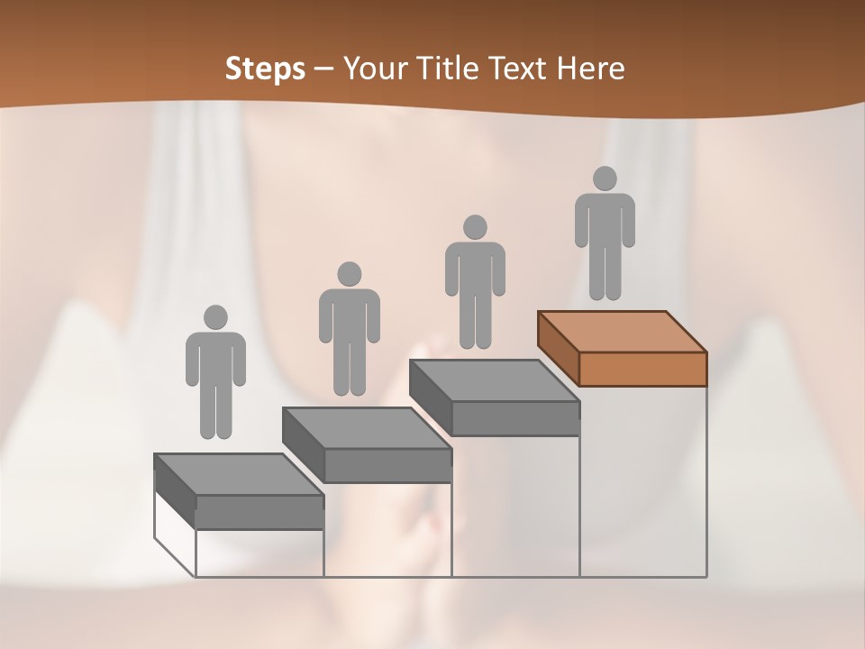 A Woman Sitting In A Yoga Position With Her Hands Together PowerPoint Template