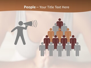 A Woman Sitting In A Yoga Position With Her Hands Together PowerPoint Template