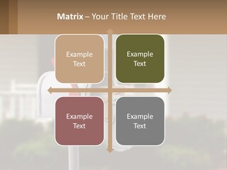 A Mailbox With A Red Arrow Sticking Out Of It PowerPoint Template