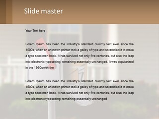 A Mailbox With A Red Arrow Sticking Out Of It PowerPoint Template