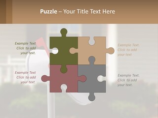 A Mailbox With A Red Arrow Sticking Out Of It PowerPoint Template