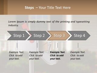 A Mailbox With A Red Arrow Sticking Out Of It PowerPoint Template