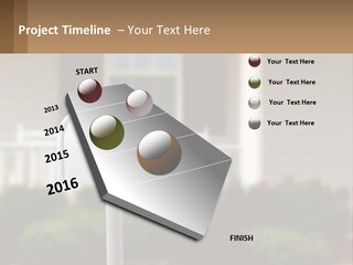 A Mailbox With A Red Arrow Sticking Out Of It PowerPoint Template