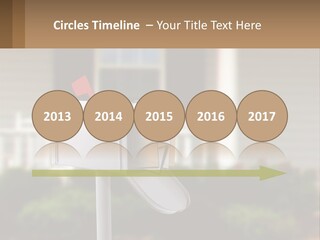 A Mailbox With A Red Arrow Sticking Out Of It PowerPoint Template