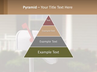 A Mailbox With A Red Arrow Sticking Out Of It PowerPoint Template