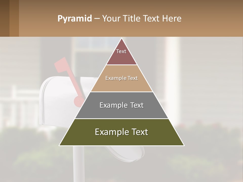 A Mailbox With A Red Arrow Sticking Out Of It PowerPoint Template